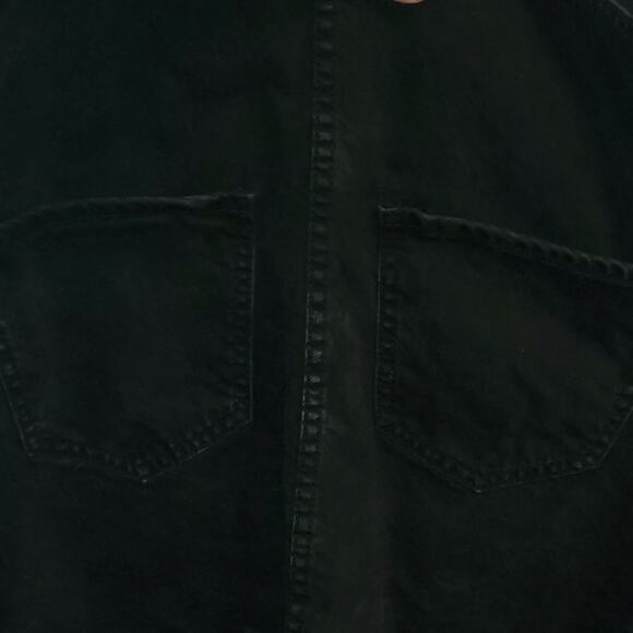 Forever 21 Black Jean Overall Bib Shortall Denim Dress Size Small - Picture 6 of 6